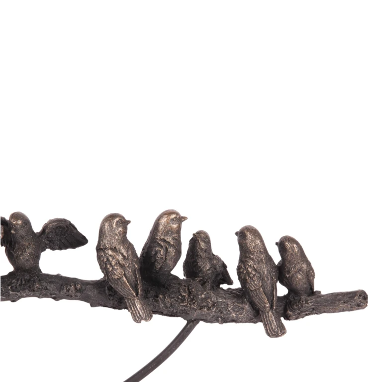 Dyrebillede fugle - guld - 30 cm