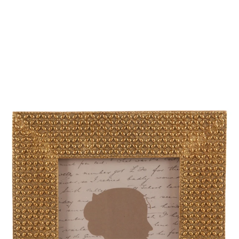 Fotobillede 13x18 cm - guld - kunstharpiks - rektangulær - stående/liggende