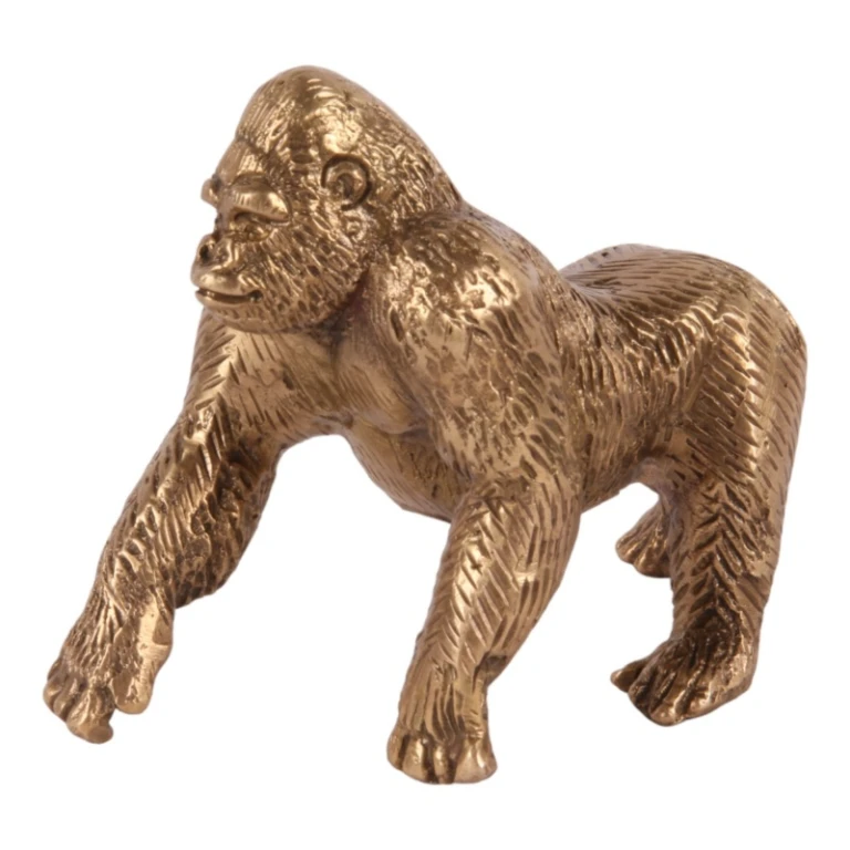 Gorilla-figur - messing - 11,5 cm