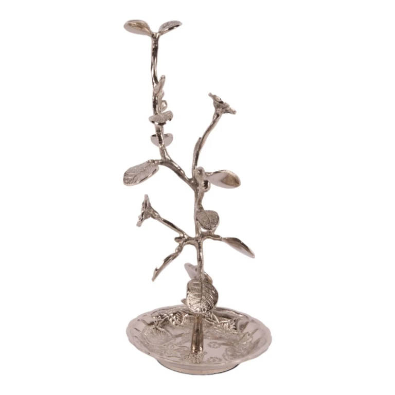 Smykkestativ - sølv - 25 cm
