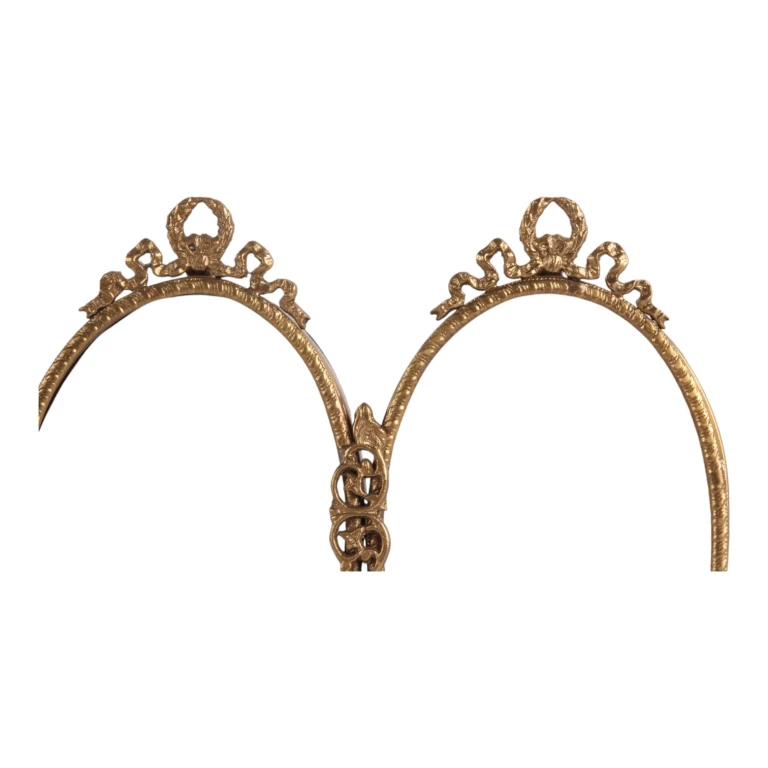 Fotobillede - 22 cm - guld - messing - oval - stående