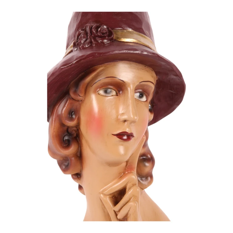 Bust af kvinde - brun - 44,5 cm