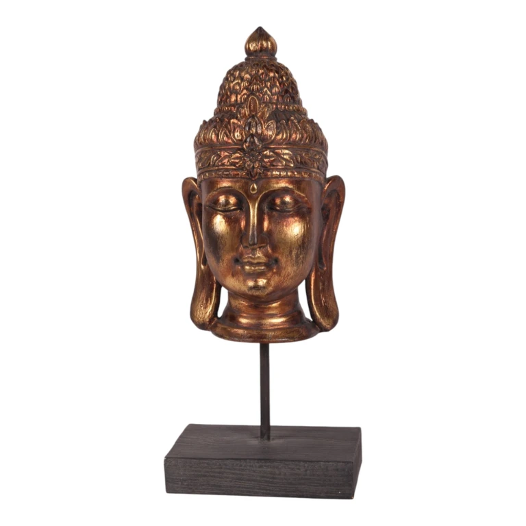 Buddha-buste - guld - 36,5 cm
