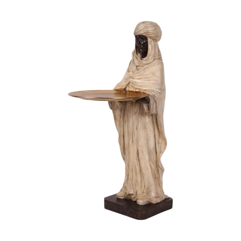Moorisk figur - elfenben - 51 cm - kunstharpiks
