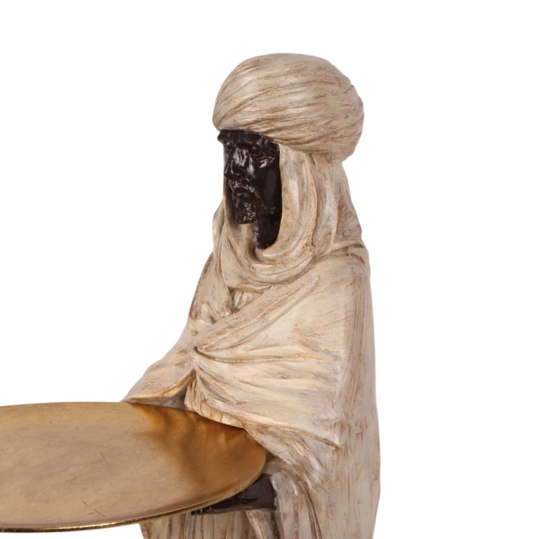Moorisk figur - elfenben - 51 cm - kunstharpiks