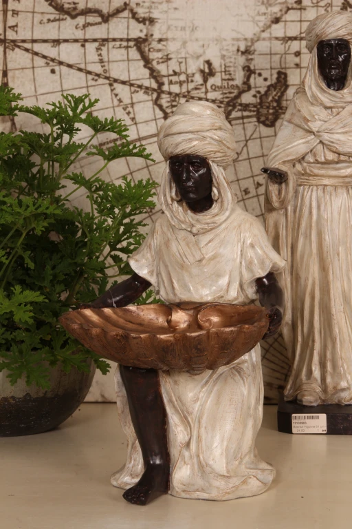 Moorisk figur - elfenben - 36,5 cm - kunstharpiks