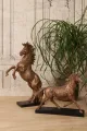 Paardenbeeld bronskleurig - 25 cm
