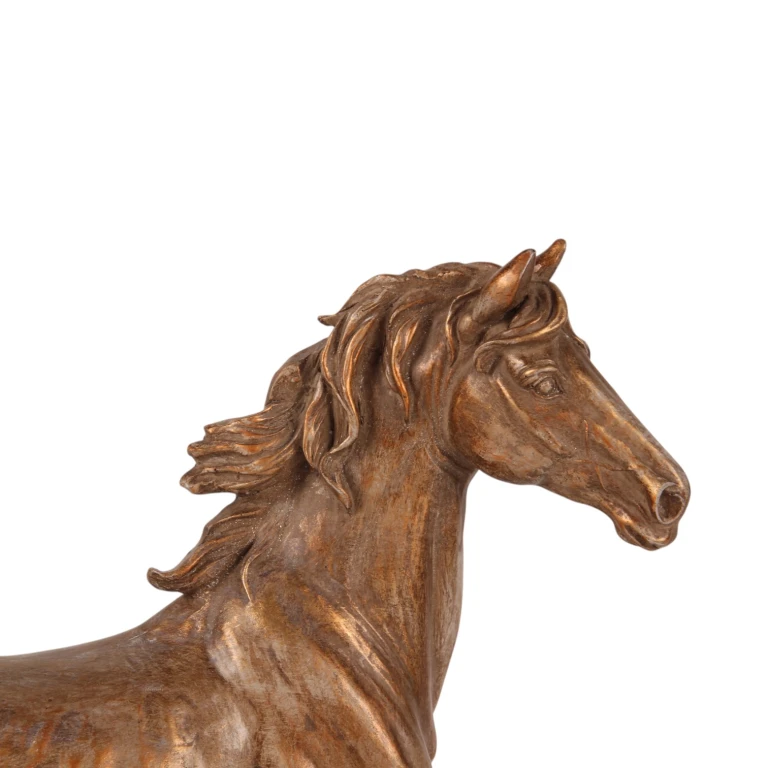 Hestefigur i bronsefarve - 25 cm