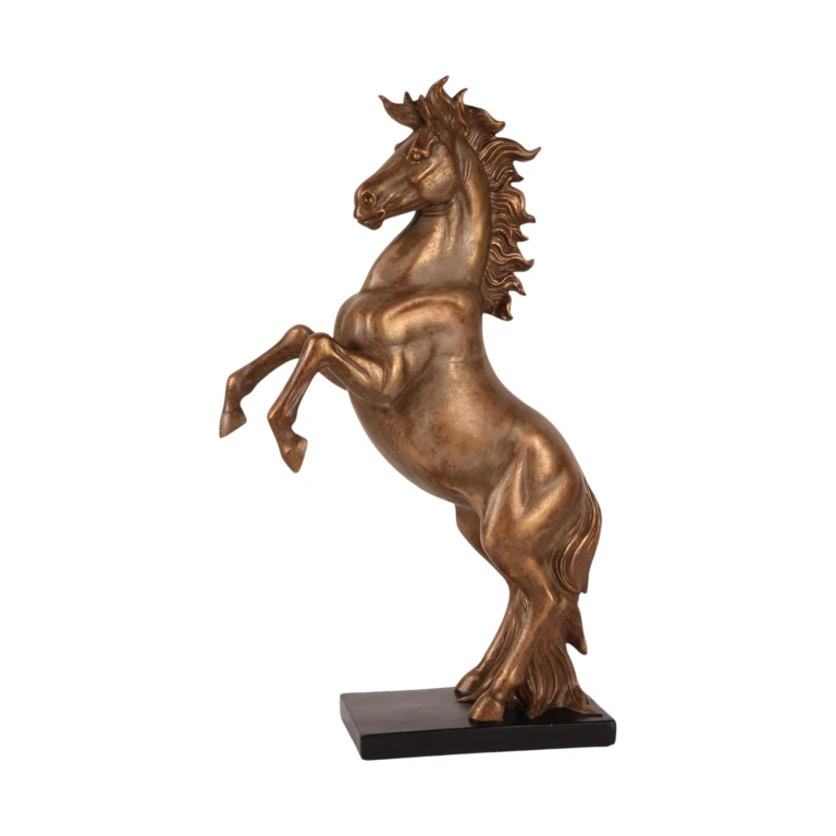 Hestefigur i bronsefarget - 43,5 cm