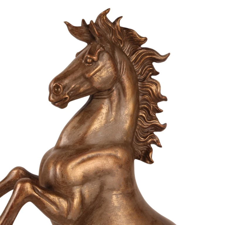 Hestefigur i bronsefarget - 43,5 cm