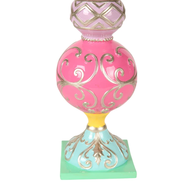 Miniaturejuletræ - lyserød - 38,5 cm - kunstharpiks