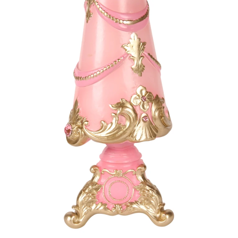 Miniaturejuletræ - lyserød - 35,8 cm - kunstharpiks