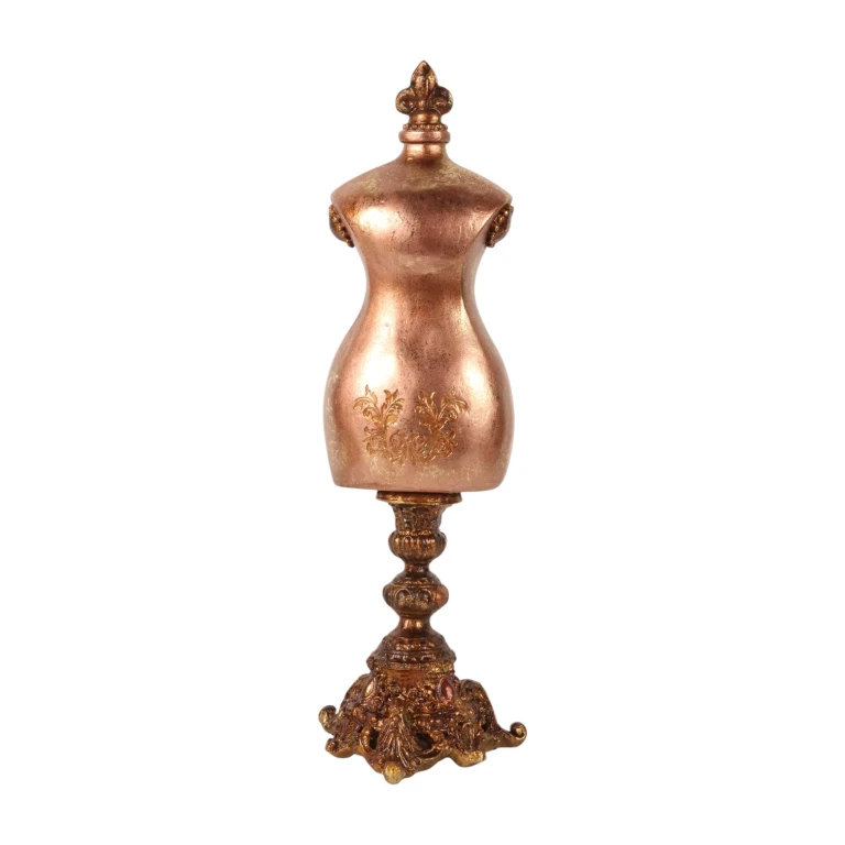 Buste mannequin torso - guld - 41 cm - 1 stk