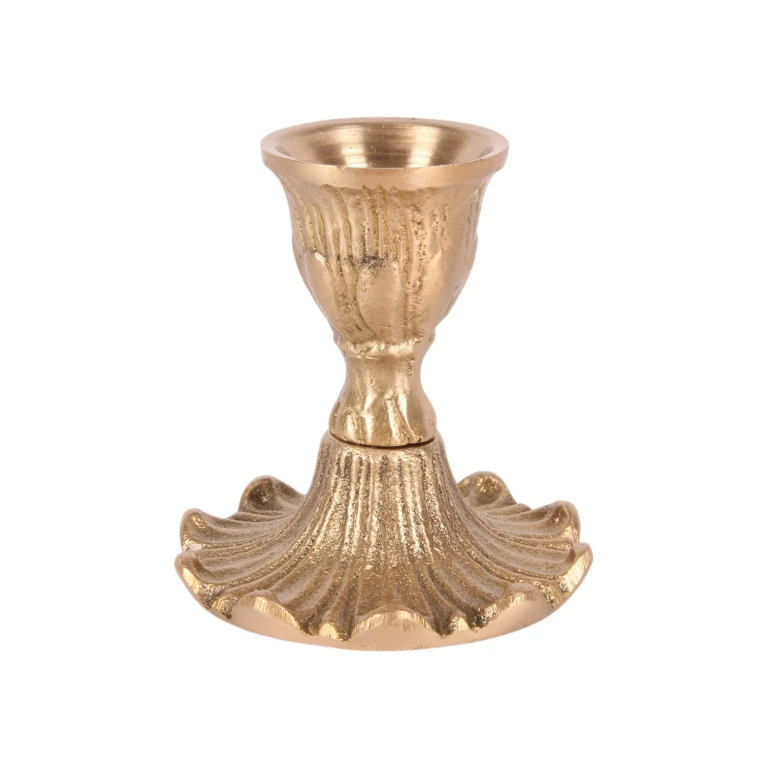 Kandelaber - guld - 7 cm - messing
