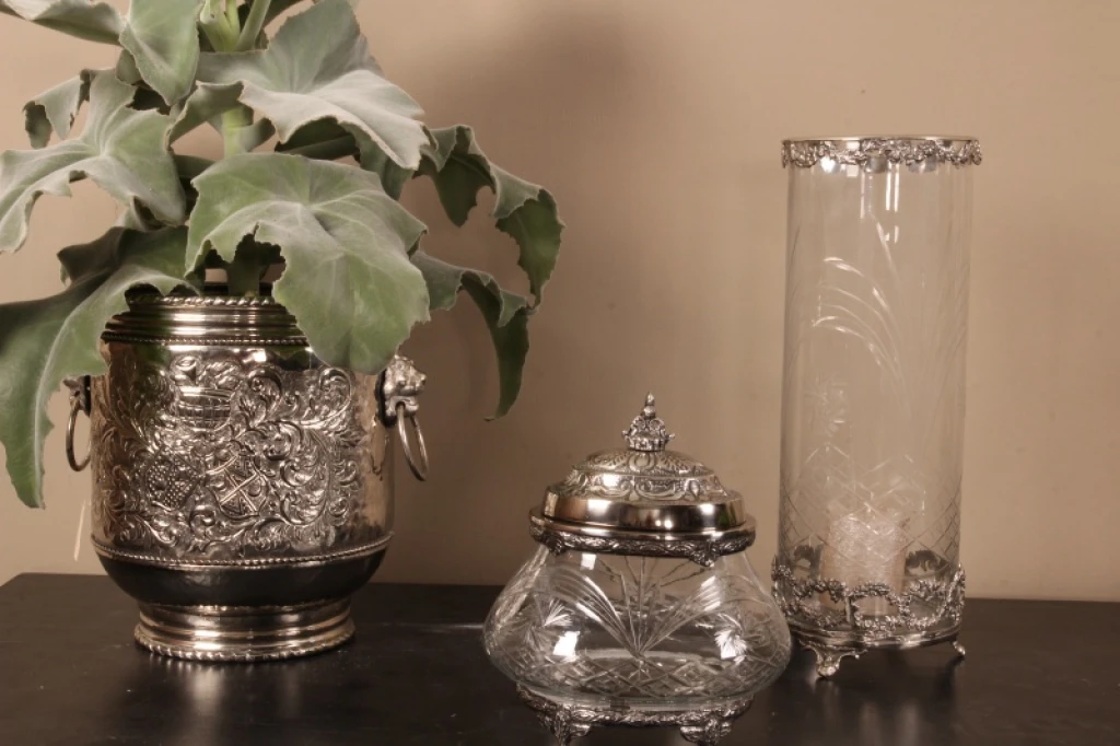 Lantern Fadida - 45 cm - sølv - messing og glas