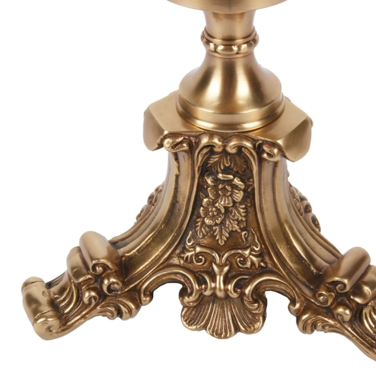 Windlicht Vanna - 57 cm - goud - messing og glas