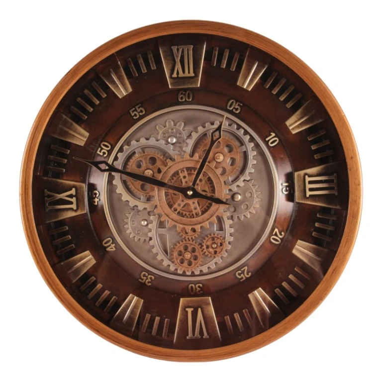 Vægur Yorkville - 46 cm - guld - rund - metal