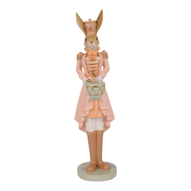 Kaninkensfigur - lyserød - 31 cm