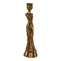 Kandelaber Kvinde - 39,5 cm - guld - kunstharpiks