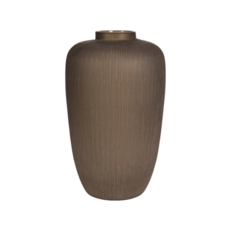 Vase Savanna - 49 cm - brun - glas