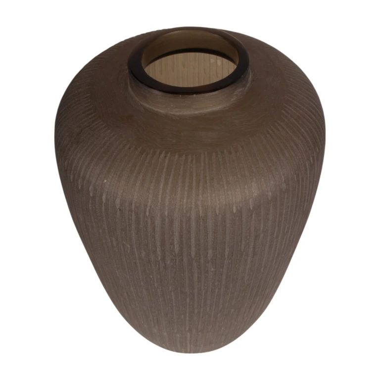 Vase Savanna - 49 cm - brun - glas