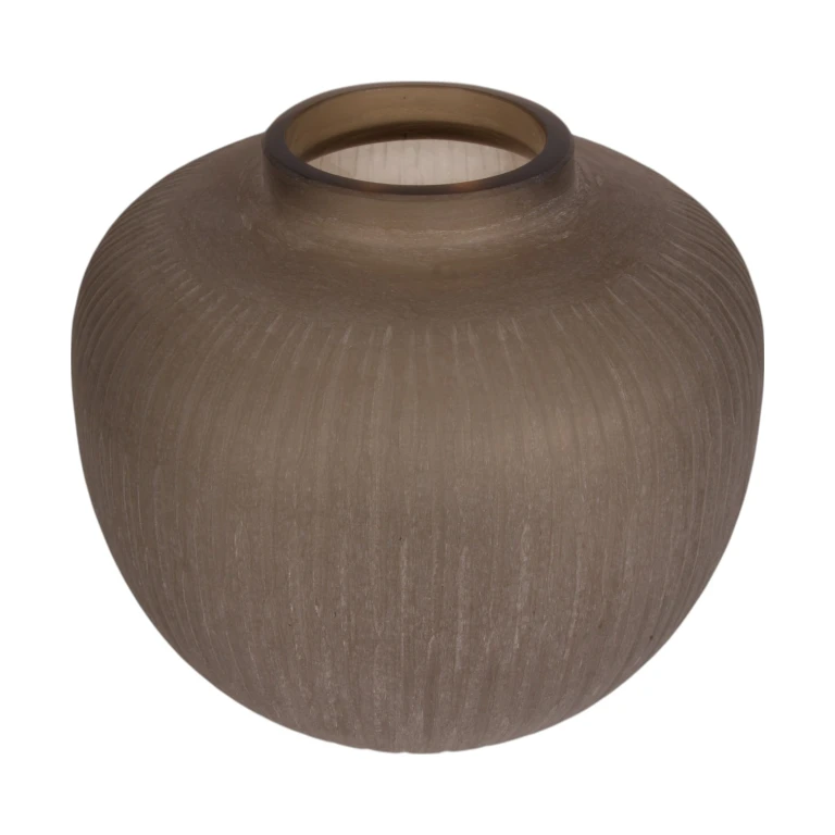 Vase Evelyn - 30 cm - brun - glas