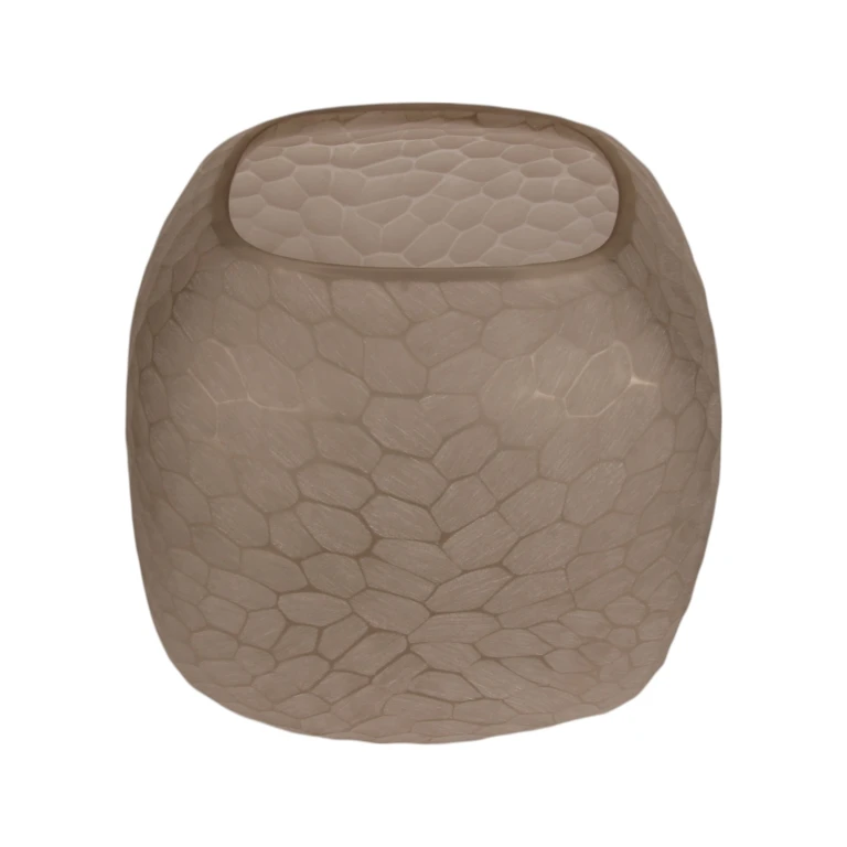 Vase Pebble S - 22 cm - brun - glas