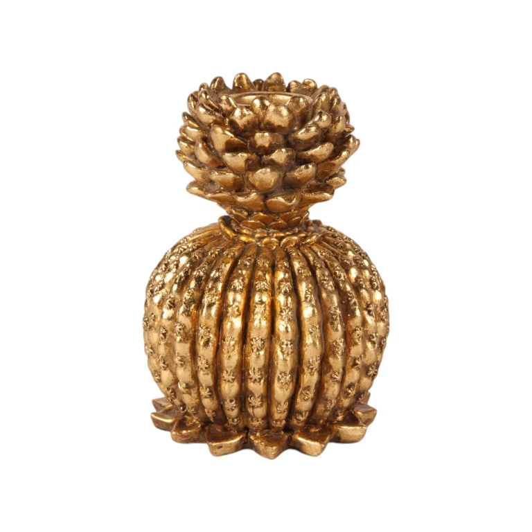 Antik Kandelaber - 10,5 cm - guld - kunstharpiks