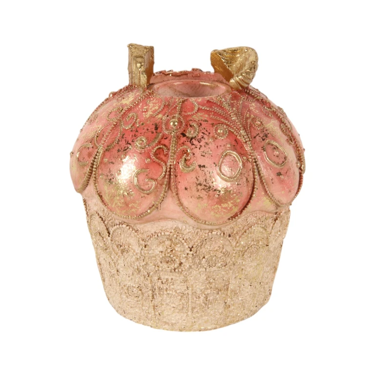 Kandelaber Cake - 9 cm - lyserød - kunstharpiks