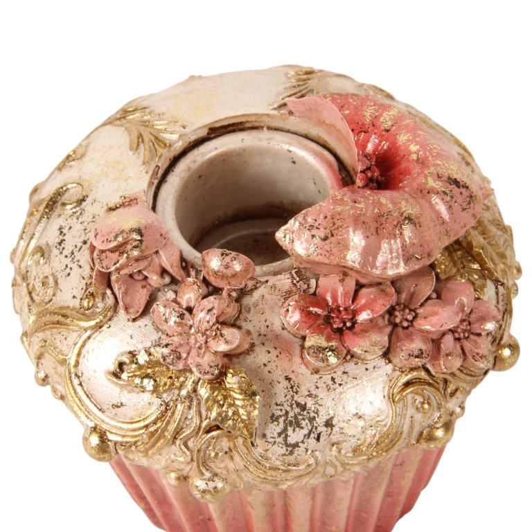 Kandelaber Cake - 8 cm - lyserød - kunstharpiks