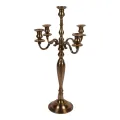 Kandelaber 5-armet - 80 cm - guld - aluminium