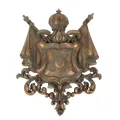 Wandornament Wapenschild - goud - 36,5 cm - kunsthars
