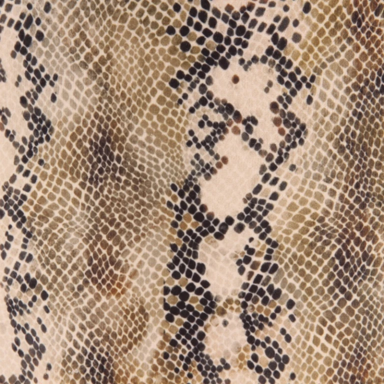 Lampeskærm Slangeprint 13 cm - Grå - Stof - 1 stk