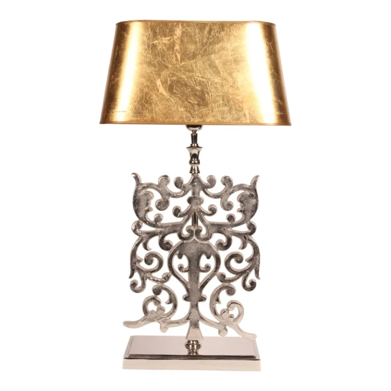 Bordlampe - sølv - aluminium - 83 cm - 1 stk