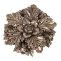 Vægornament Blomst - sølv - 25,5 cm - kunstharpiks