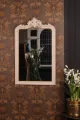 Wandspiegel - grijs - hout - 130x80 cm