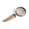 Forstørrelsesglas knogle - messing - guldfarvet - 19 cm - 1 stk