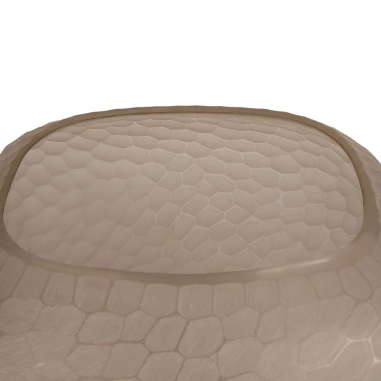 Vase Pebble - 26 cm - brun - glas