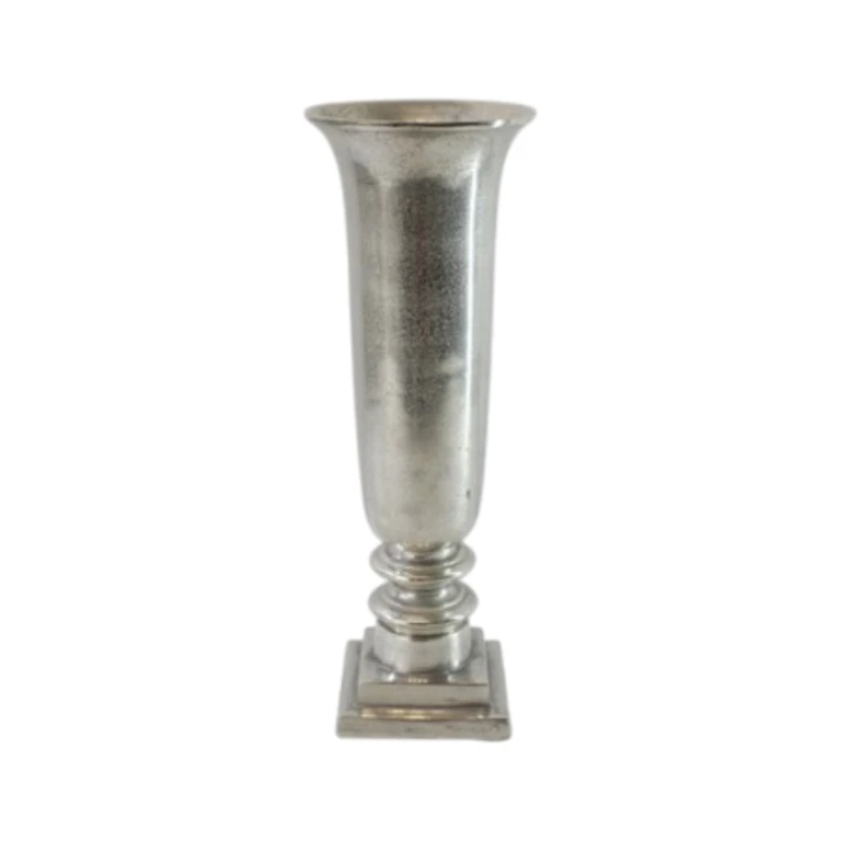 Vase - 61 cm - sølv - aluminium
