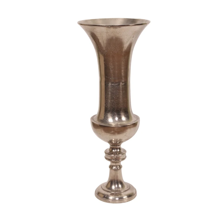 Vase - 73 cm - sølv - aluminium