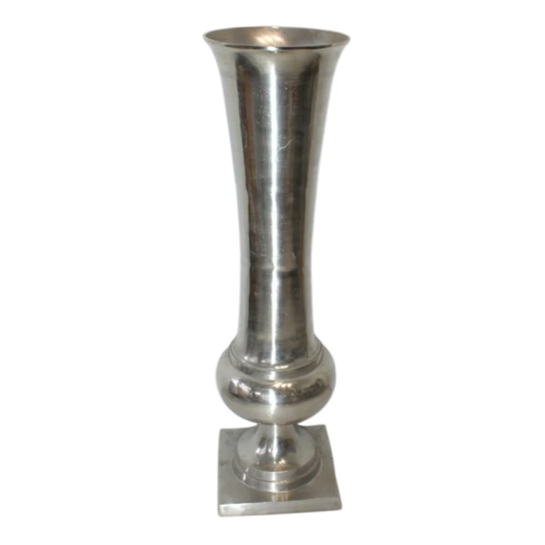 Vase - 123 cm - sølv - aluminium