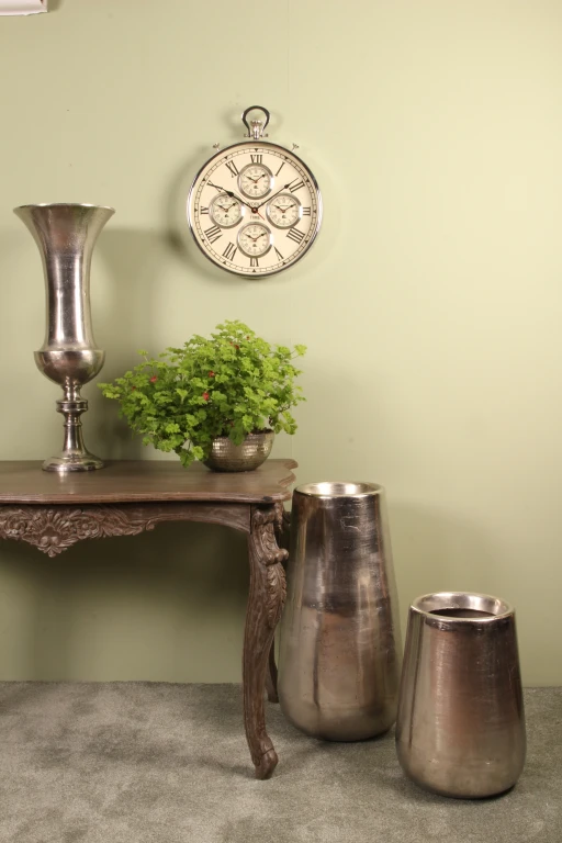 Dutch Style Blomsterpot 45 cm - Sølv - Aluminium