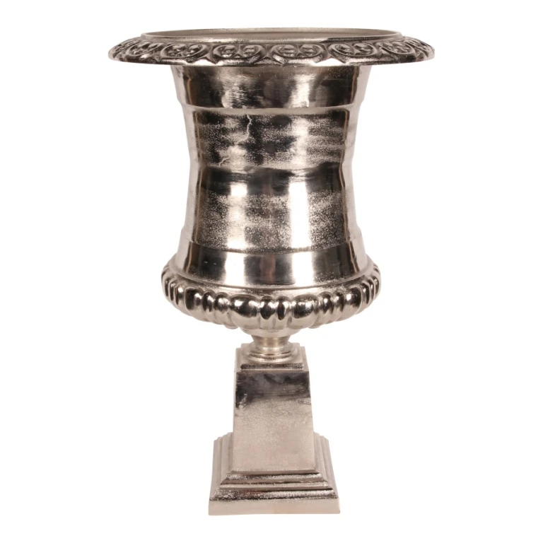 Dutch Style Bloempot Urn - 48 cm - Sølv - Aluminium