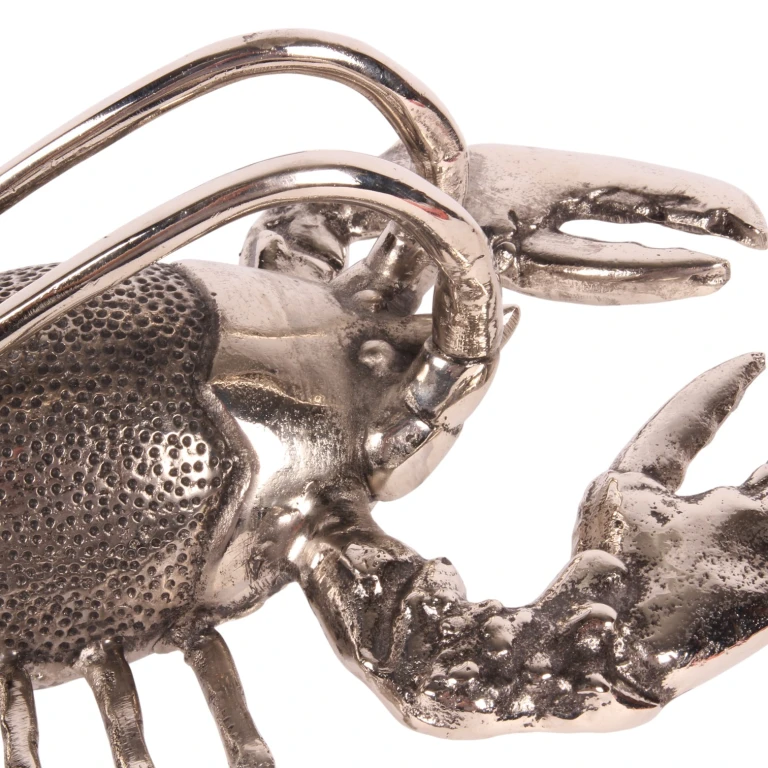 Flaskeholder krabbe - sølv - aluminium - 41 cm - 1 stk
