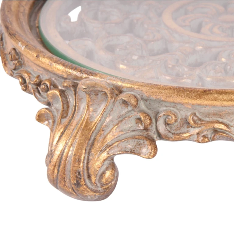 Kagebakke 29 cm - guld - kunstharpiks