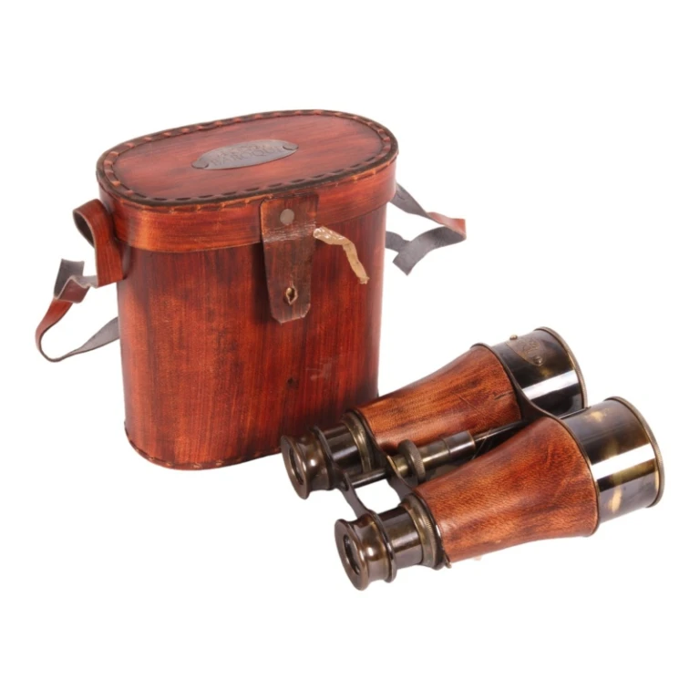 Kikkert - messing - inklusiv tas - 14 cm