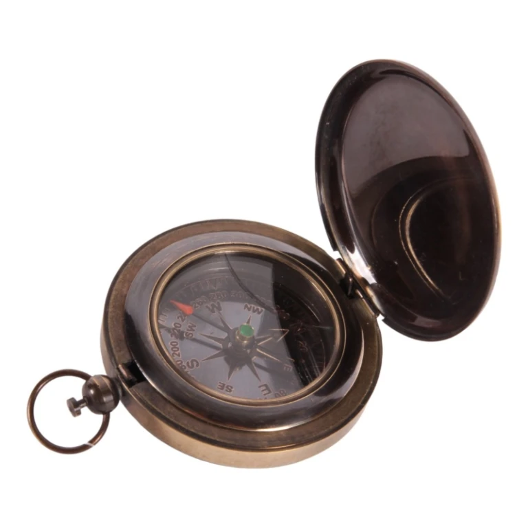 Maritimt kompas - messing - 6,5 cm - 1 stk