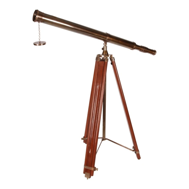 Maritimt teleskop - kobberfarvet - 150 cm