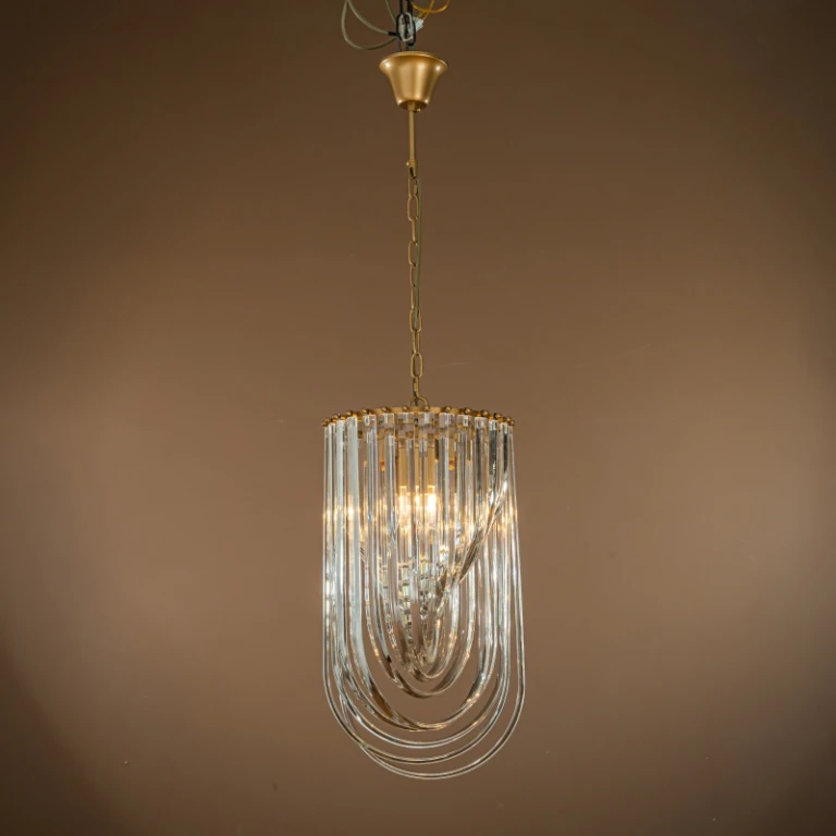 Dutch Style Kranlys Chelsea - 61 cm - guld - jern og glas