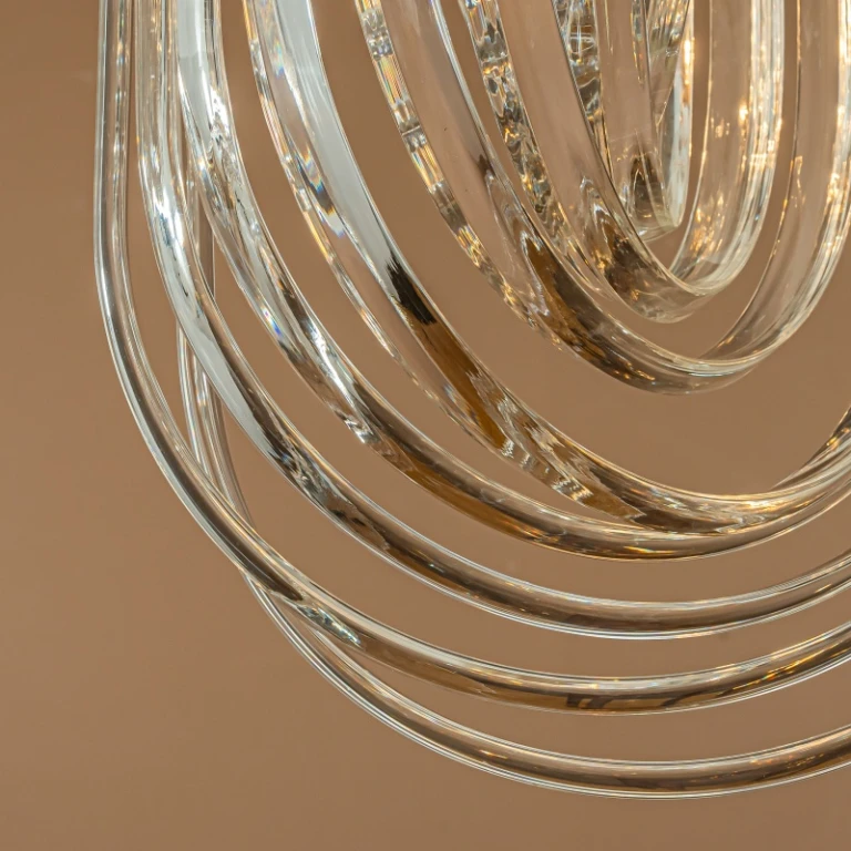 Dutch Style Kranlys Chelsea - 61 cm - guld - jern og glas